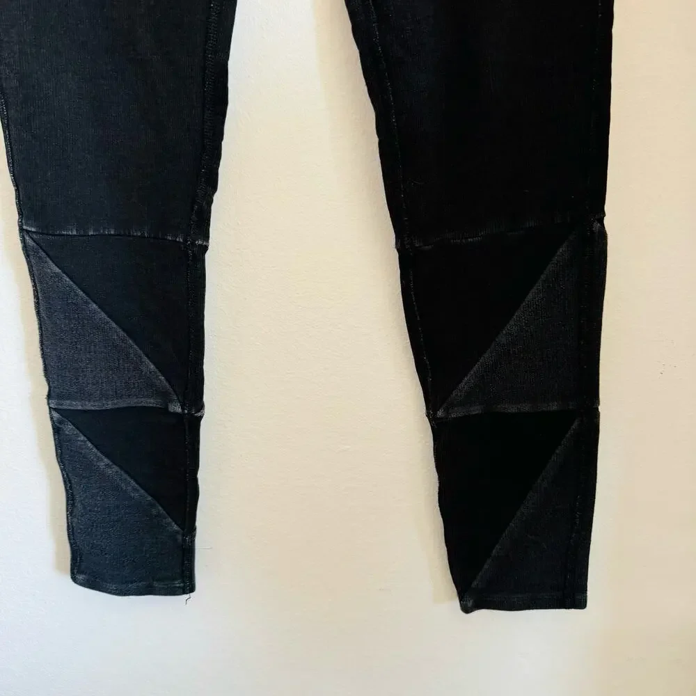 FP FREE PEOPLE MOVEMENT Acid Washed Black Grey Kyoto Leggings Sweats Pants S
